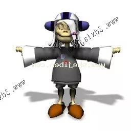 Kindergarten Scary Joker Sculpture 3d model