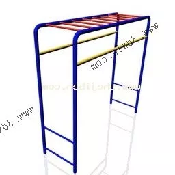 Kindergarten Playground Steel Bar 3d model