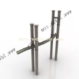 Fitness Bar Kindergarten Equipment 3d model