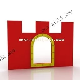 Kindergarten Castle Wall 3d model