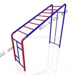Kindergarten Hanging Bar Equipment 3d model