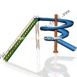 Kindergarten Park Sliding Path 3d model