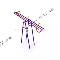 Park Seesaw 3d model