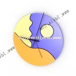 Wall Clock Round Shape 3d model