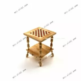 Chess Game Table 3d model