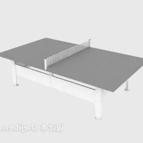 Grey Table Tennis Table 3d model