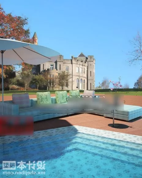 Indoor Swimming Pool Building 3d model