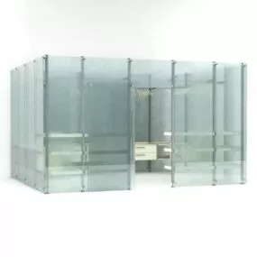 Glass Wardrobe 3d model