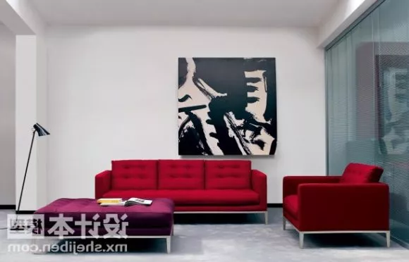 Red Sofa Table Combination 3d model Red Sofa Table Combination 3d model