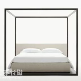 Minimalist Poster Bed 3d model