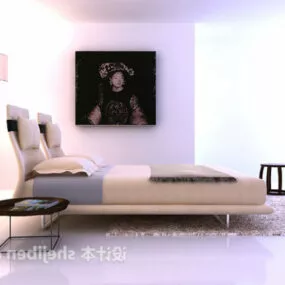 Modern Thin Bed 3d model