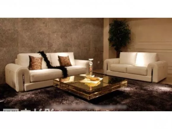 White Sofa Table Combination 3d model White Sofa Table Combination 3d model