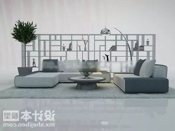 Lounge Sofa Table Set 3d model Lounge Sofa Table Set 3d model