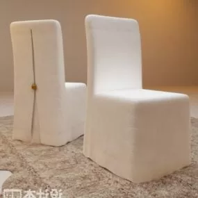 Restaurant White Chair 3d model