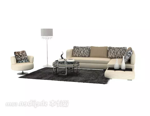 Carpet Brown Pattern 3d model