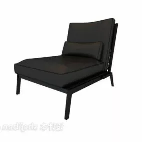 Single Leather Sofa 3d model