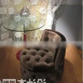 Single Sofa With Glass Table 3d model