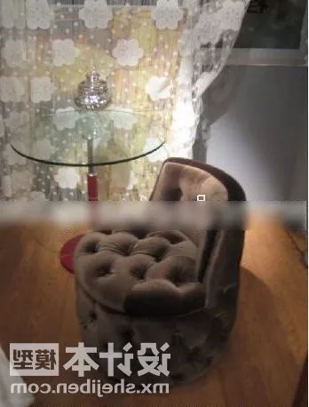 Single Sofa With Glass Table 3d model Single Sofa With Glass Table 3d model