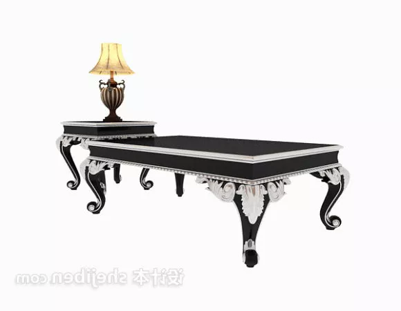 European Classic Coffee Table Decor 3d model European Classic Coffee Table Decor 3d model