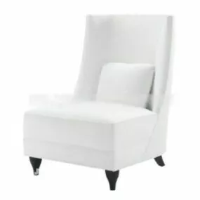 White High Back Sofa 3d model