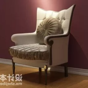 Single Sofa Antique 3d model