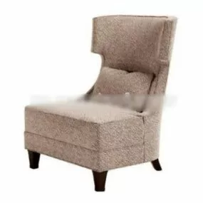 Single Sofa Bull Back 3d model