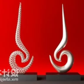 Abstract Vase Tableware Decoration 3d model