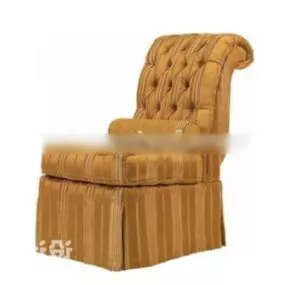 Victorian Single Sofa 3d model
