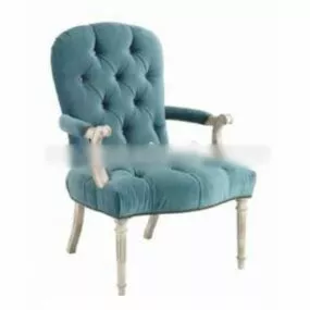 Elegant Retro Single Sofa 3d model