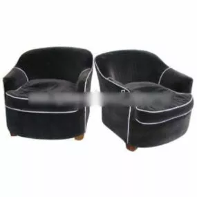 Velvet Single Sofa 3d model