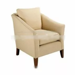 Elegant Fabric Single Sofa 3d model