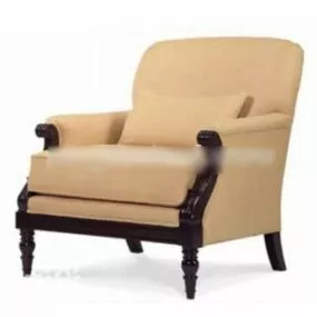 Single Sofa Living Room Furniture 3d model