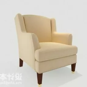 Fabric Single Sofa Living Room Furniture 3d model