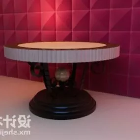 Classic Antique Round Table 3d model