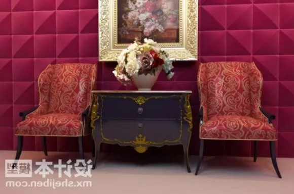 Antique Table And Chair 3d model Antique Table And Chair 3d model