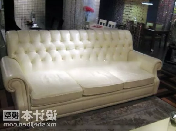 White Chester Sofa 3d model White Chester Sofa 3d model