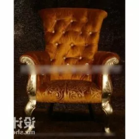 European Leather Sofa 3d model