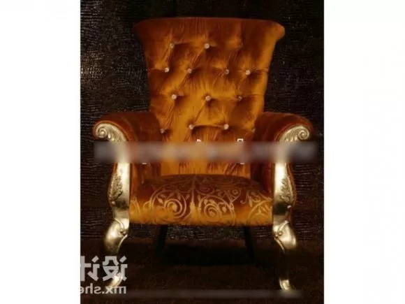 European Leather Sofa 3d model European Leather Sofa 3d model