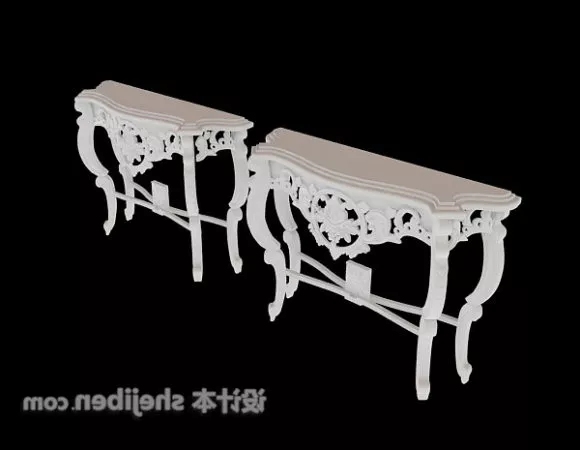 Entrance Hall Cabinet European Style 3d model Entrance Hall Cabinet European Style 3d model