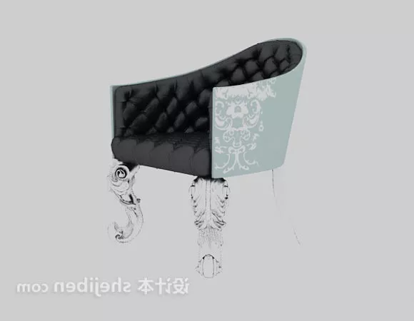 Single Sofa European Style 3d model Single Sofa European Style 3d model