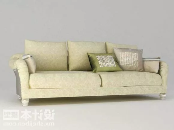 Pillow Dotted Pattern 3d model