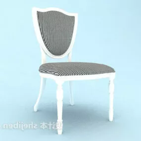White Restaurant Chair 3d model