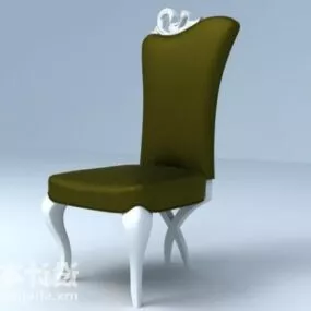 Green Chair European Style 3d model