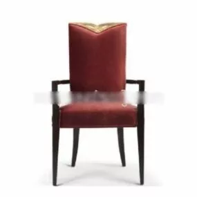 Classic Restaurant Velvet Chair 3d model