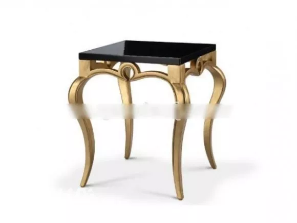 Upholstered Stool 3d model