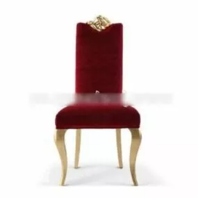 Red Velvet Chair 3d model