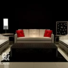 Lowpoly Sofa Chair 3d model