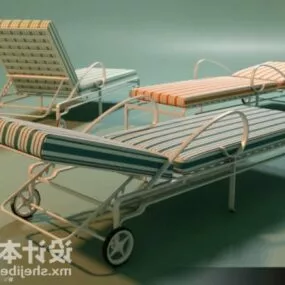 Outdoor Recliner Chair Collection 3d model