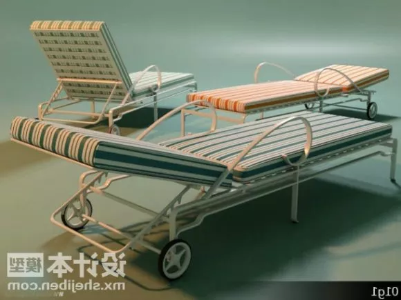 Outdoor Recliner Chair Collection 3d model Outdoor Recliner Chair Collection 3d model