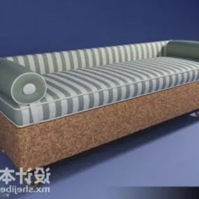 Low Arm Sofa 3d model